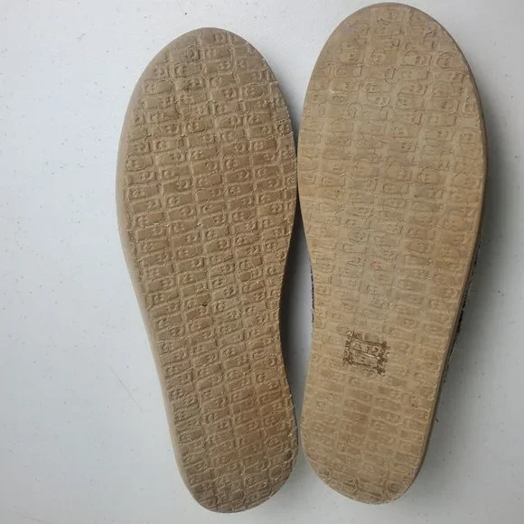 SOLD Sanuk Fur Lined Slip-on Shoes Coloful Women's Size 9 - Picture 8 of 9